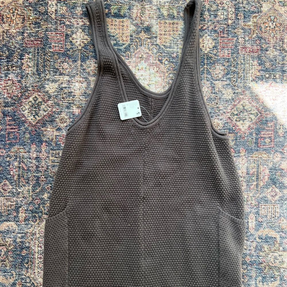 Free People Hailee Sweater Jumpsuit / Overalls: Brown - Picture 2 of 4